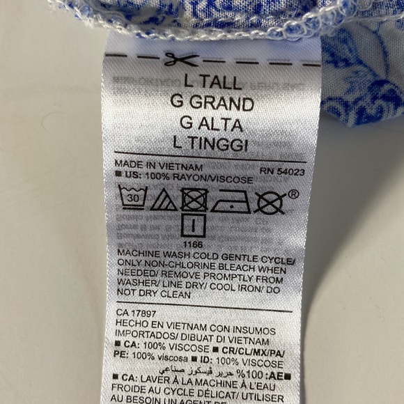 Gifted to PFF-Old Navy top blue and white size Large (tall) - Picture 8 of 8